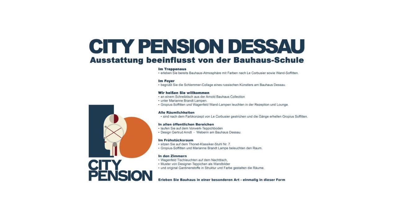 City-Pension Dessau-Rosslau Esterno foto